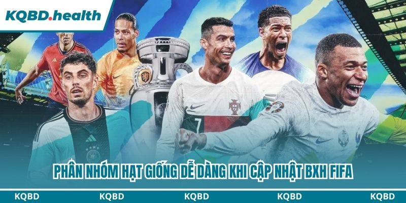 BXH FIFA 26 Phân nhóm hạt giống dễ dàng khi cập nhật BXH Fifa
